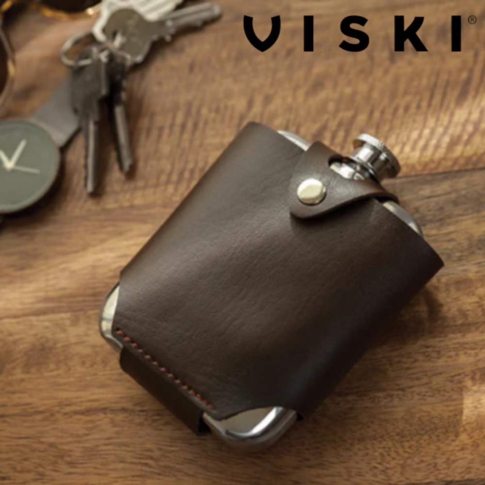 Viski Stainless Steel Flask and Traveling Case